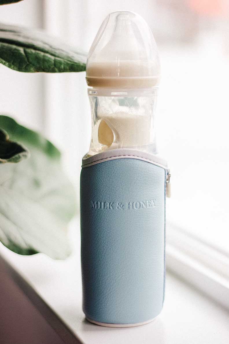 Milk and Honey Baby Bottle with Baby Blue Thermostatic Warmer – Milk &  Honey Baby