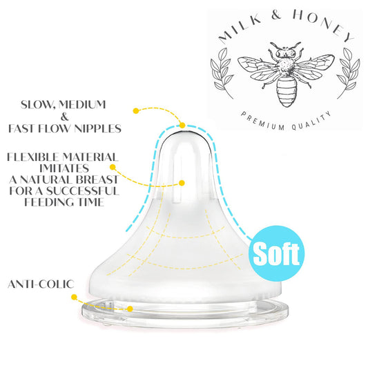 Milk & Honey Fast Flow Nipple 2 Pack